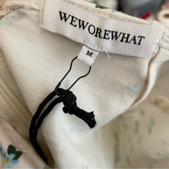 WeWoreWhat Cut Out Skirt in Ivory Watercolor Ditsy Women’s Sz M - Picture 5 of 5